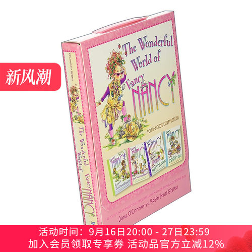 英文原版 Fancy Nancy The Wonderful World of Fancy Nancy 漂亮南希的奇妙世界4册盒装 英文版 进口英语原版书籍