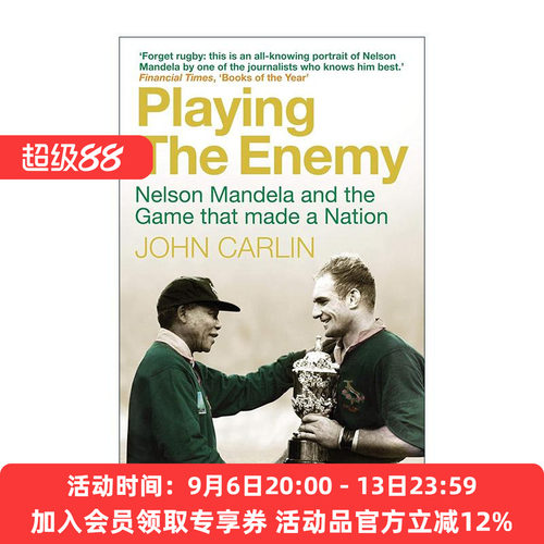 英文原版 Playing the Enemy 与敌人战斗 曼德拉和一场改变国家的比赛 英文版 进口英语原版书籍