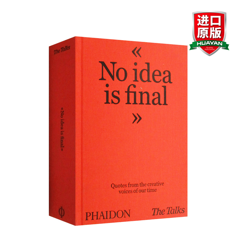 华研原版 英文原版 The Talks - No Idea Is Final 谈话 - 没有想法是最终的 精装 英文版 进口英语原版书籍