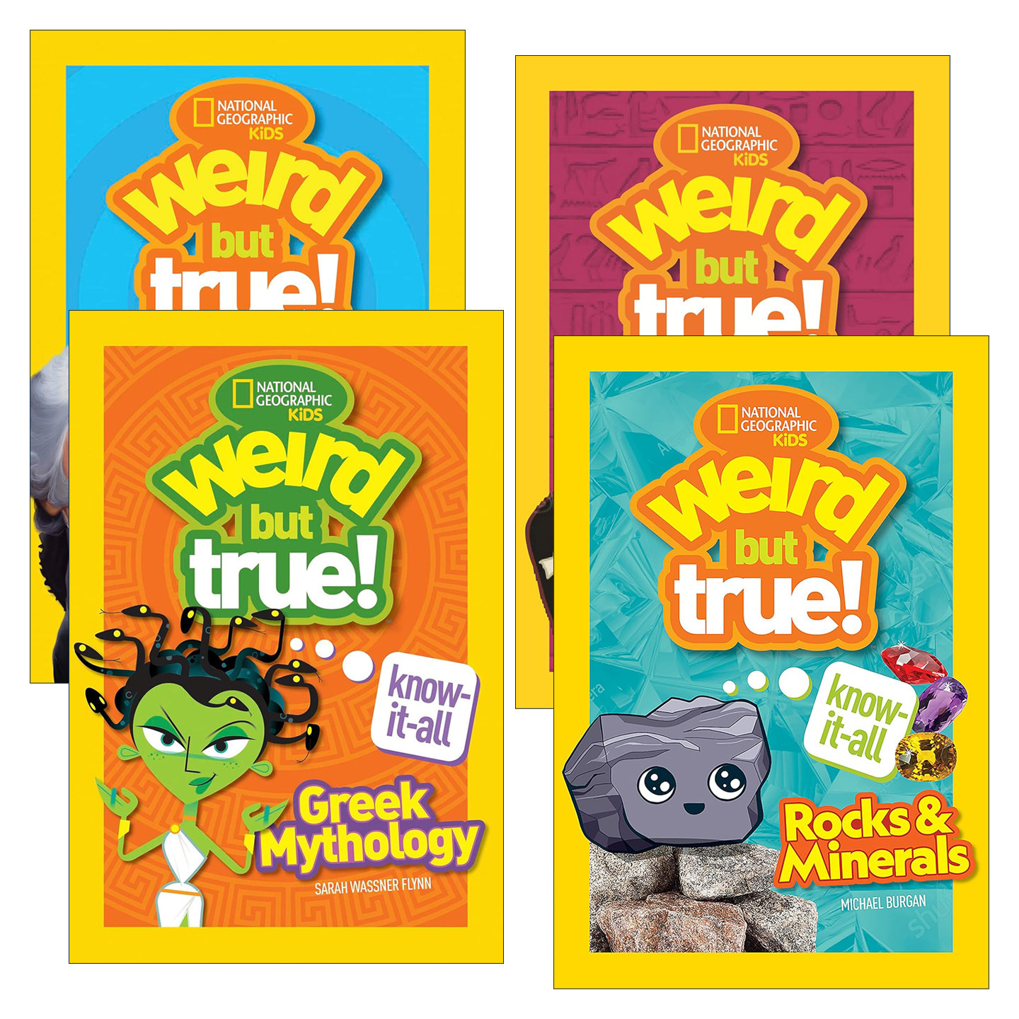 英文原版 Weird But True Know-It-All 真的好奇怪万事通系列4册 岩石和矿物 古埃及 希腊神话 英文版 进口英语原版书籍