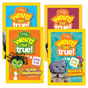 Know 真 Weird True 英文版 书籍 英文原版 希腊神话 But 岩石和矿物 好奇怪万事通系列4册 All 进口英语原版 古埃及