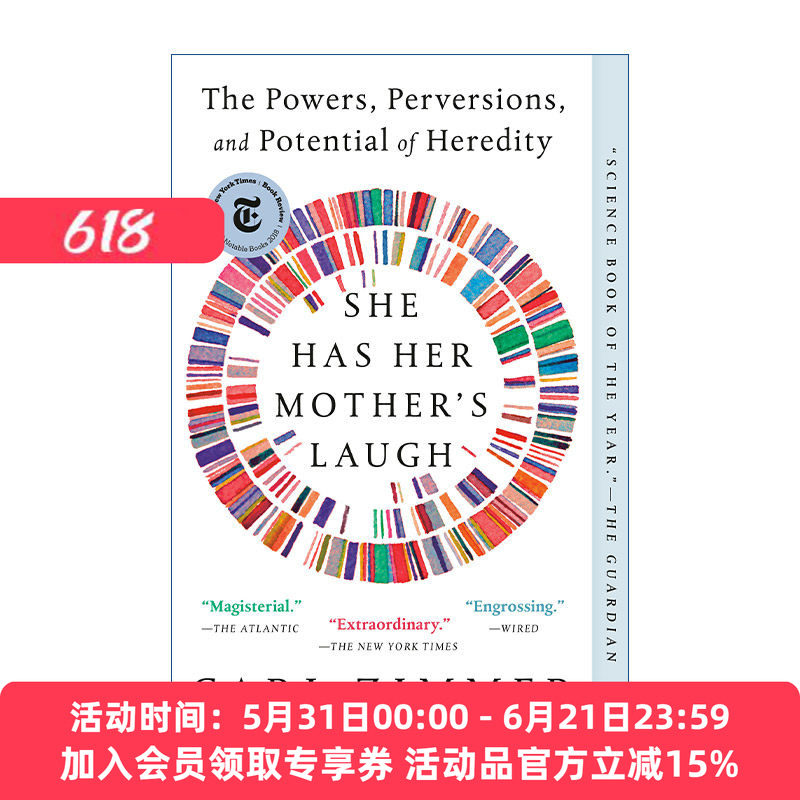 笑如其母  英文原版 She Has Her Mother's Laugh 遗传的力量 变异与潜能 Carl Zimmer 英文版 进口英语原版书籍