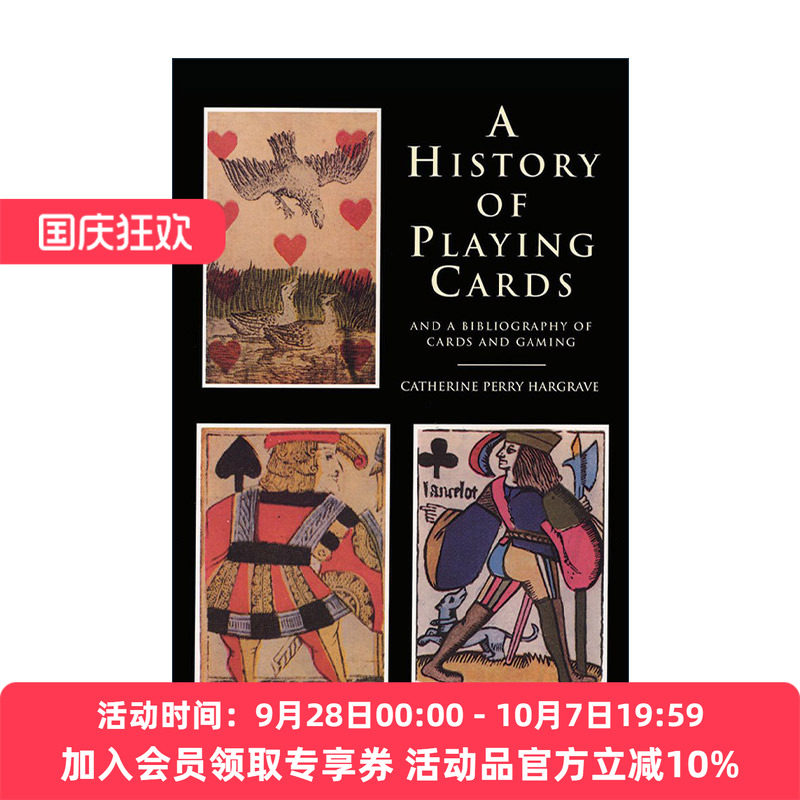 英文原版 A History of Playing Cards and a Bibliography of Cards and Gaming 扑克牌的历史与纸牌游戏注释书目 进口英语书籍