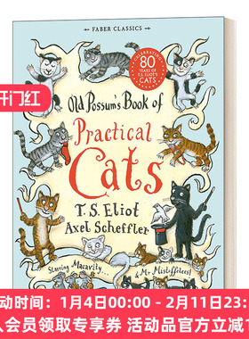 英文原版小说 Old Possum's Book of Practical Cats 擅长装扮的老猫经 80周年纪念版 英文版 进口英语原版书籍