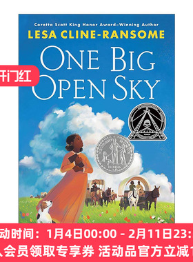 英文原版 One Big Open Sky 一片广阔的天空 青少年图书馆协会推荐 儿童历史小说 Lesa Cline-Ransome 精装 进口英语原版书籍