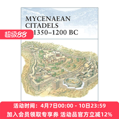 英文原版 Mycenaean Citadels c 1350–1200 BC 迈锡尼城堡 世界防御要塞系列 英文版 进口英语原版书籍