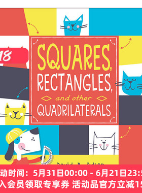 多样的图形 英文原版 Squares Rectangles and other Quadrilaterals 儿童几何科普认知绘本 Ed Miller 英文版 进口英语原版书籍