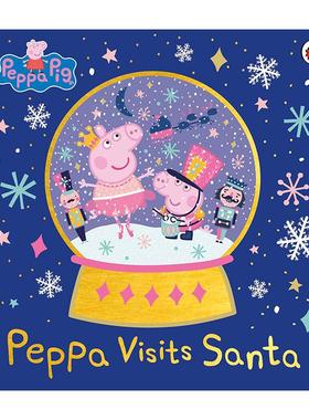 英文原版 Peppa Visits Santa 小猪佩奇绘本 佩奇与北极圣诞老人 英文版 进口英语原版书籍