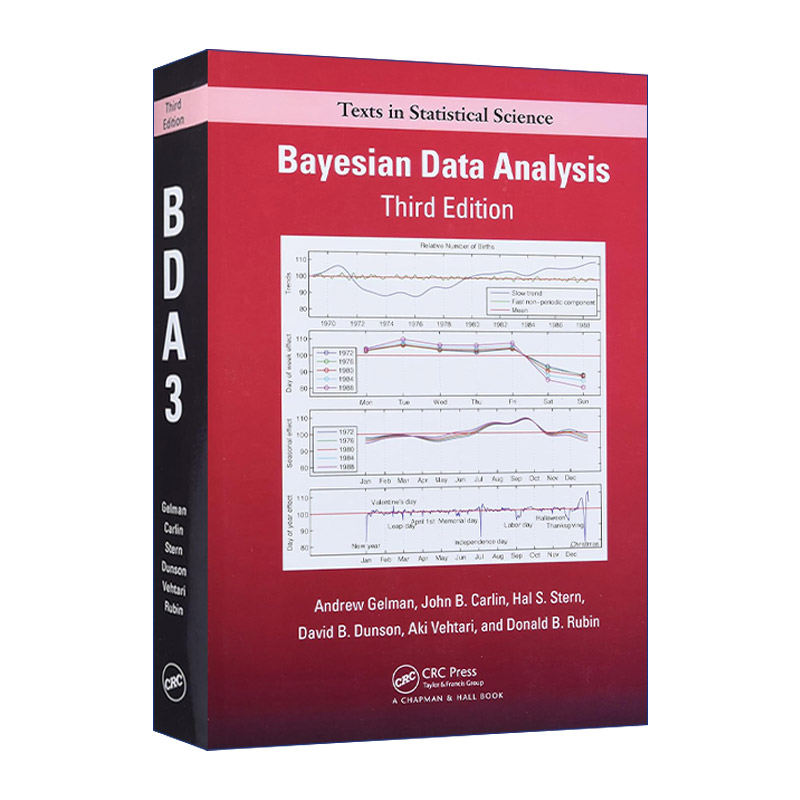 贝叶斯数据分析 英文原版 Bayesian Data Analysis 第3版 豆瓣阅读 精装 英文版 进口英语原版书籍