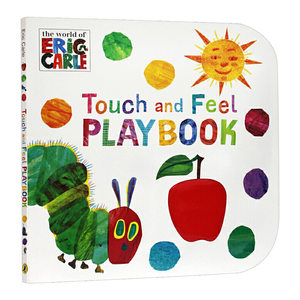 卡尔爷爷儿童形状数字启蒙触摸书英文原版绘本 Eric Carle Touch and Feel Playbook张湘君好饿的毛毛虫英文版进口英语书籍