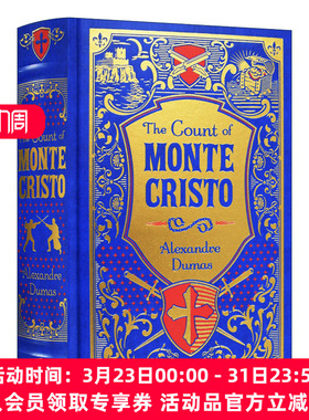 英文原版小说 Count of Monte Cristo  基督山伯爵 巴诺经典 皮革精装收藏版 英文版 进口英语原版书籍