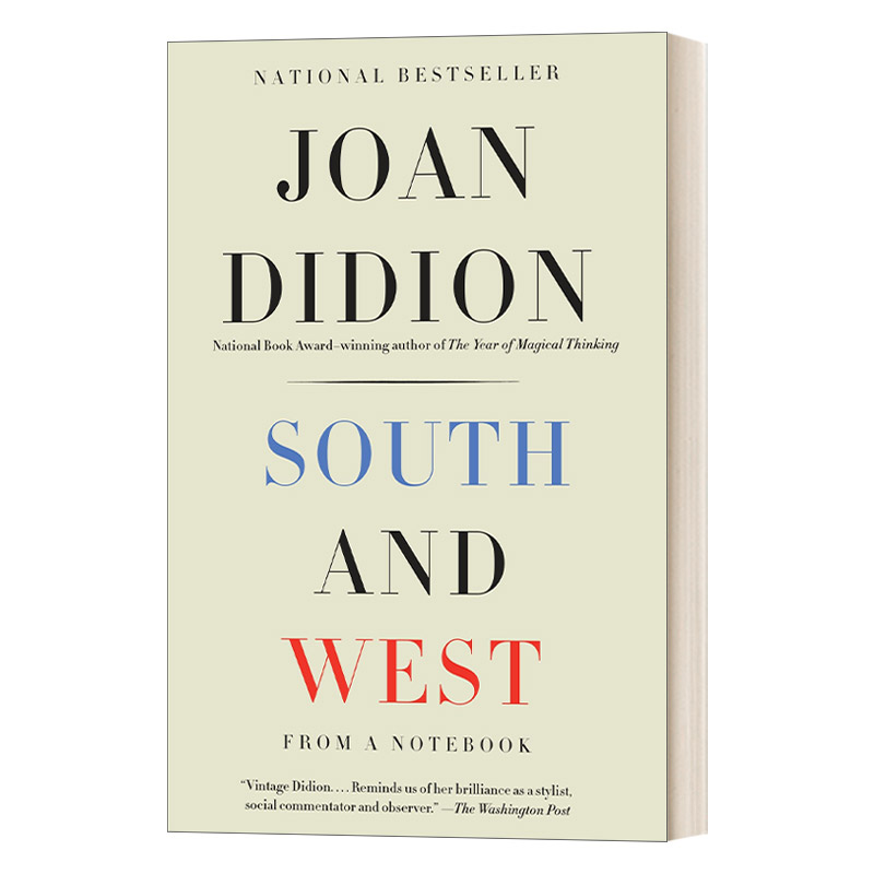 南方与西方 英文原版小说 South and West From a Notebook Vintage International 来自一本笔记 Joan Didion琼·狄迪恩 进口书籍