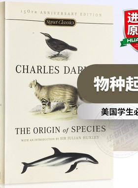 正版 物种起源 英文原版书 The Origin of Species 达尔文生物进化经典名著 英文版进口书籍