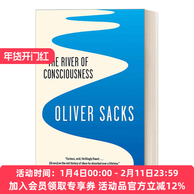意识之川流 英文原版 The River of Consciousness 萨克斯优游于达尔文 佛洛伊德 神经心理学 Oliver Sacks 英文版 进口书籍