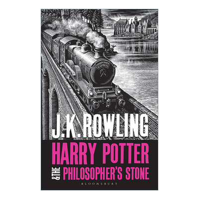 英文原版 Harry Potter and the Philosopher's Stone 哈1 哈利波特与魔法石 成人版封面 英文版 进口英语原版书籍