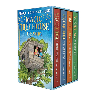 神奇树屋1-4册精装盒装套装 英文原版 Magic Tree House 1-4 Treasury Boxed Set 英文版 进口英语原版书籍