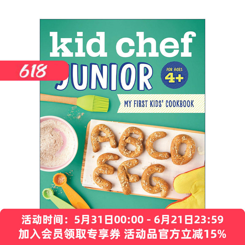英文原版 Kid Chef Junior 小厨师趣味入门食谱 儿童健康美食烹饪指南 提高动手能力 英文版 进口英语原版书籍