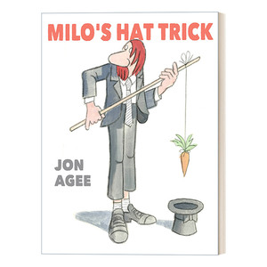 米罗的帽子戏法 英文原版 Milo's Hat Trick 5--8岁儿童奇幻动物幽默故事精装绘本 Jon Agee 英文版 进口英语原版书籍