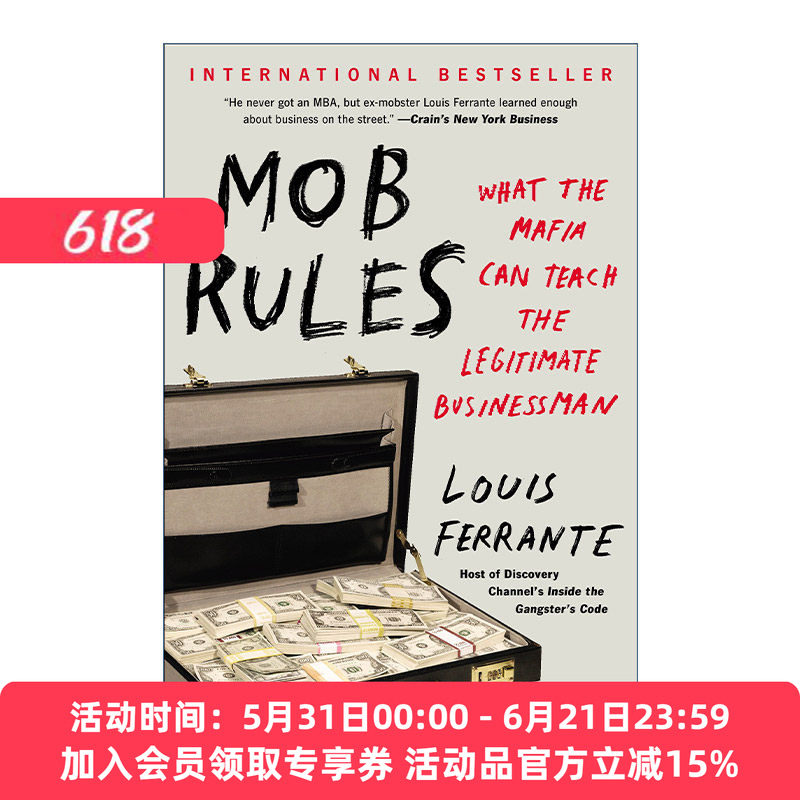 暴民准则  英文原版 Mob Rules 我在黑道学会的88堂商管課 职场生活通用生存法则 管理学逻辑思维 企业管理 Louis Ferrante 英文版