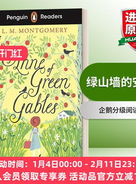 英文原版 Penguin Readers Level 2 Anne of Green Gables 企鹅分级阅读2 绿山墙的安妮 ELT Graded Reader 英文版 进口英语书籍