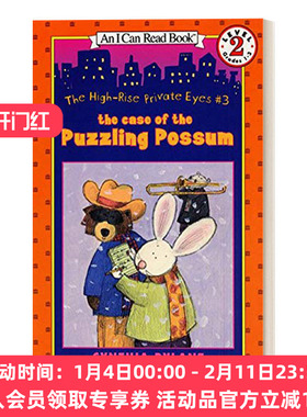 英文原版 The High-Rise Private Eyes #3 The Case of the Puzzling Possum 摩天大楼私家侦探系列3 I Can Read 2分级阅读 进口书