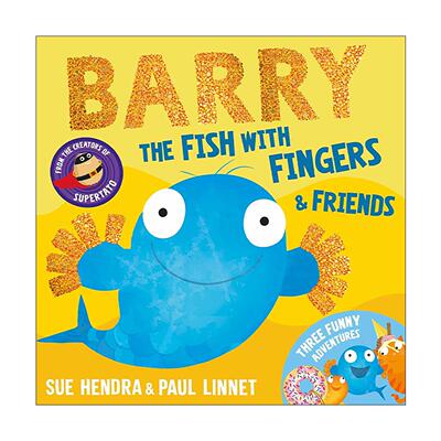 英文原版 Barry the Fish with Fingers & Friends 手指鱼巴里和朋友们 儿童绘本 Sue Hendra 英文版 进口英语原版书籍