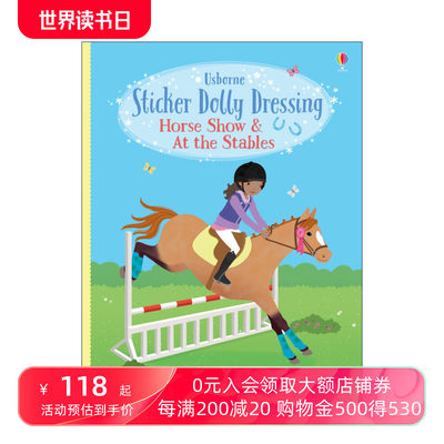 英文原版 Sticker Dolly Dressing Horse Show & At the Stables 多莉贴纸 马秀 英文版 进口英语原版书籍