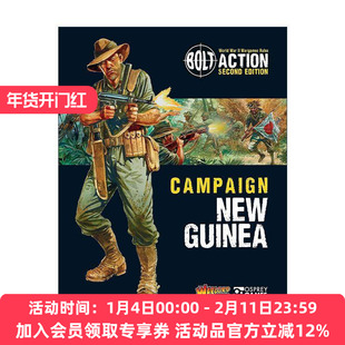 英文原版 Bolt Action Campaign New Guinea 桌面战争兵棋 新几内亚战役 英文版 进口英语原版书籍