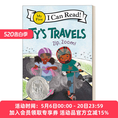 泰的旅行 英文原版 Ty's Travels Zip Zoom! My First I Can Read分级阅读 英文版 进口英语原版书籍
