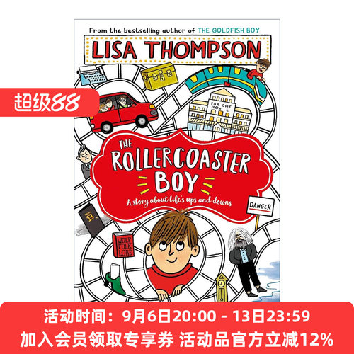 英文原版 The Rollercoaster Boy 过山车男孩 Lisa Thompson儿童成长小说 英文版 进口英语原版书籍