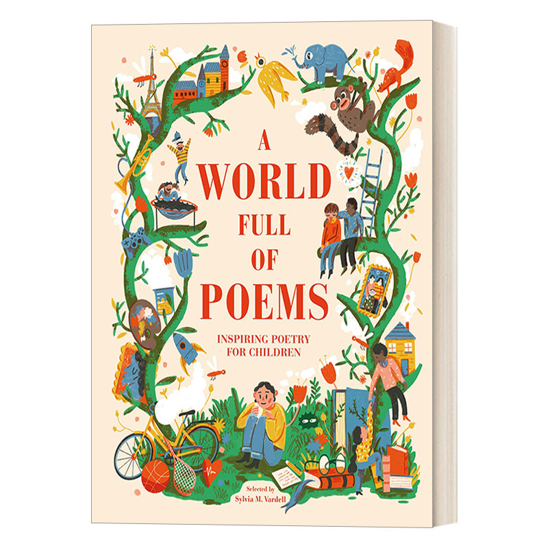 英文原版 A World Full of Poems 全球的诗句 儿童诗歌韵律启蒙插图文学 DK出版 美版 精装 7-9岁 英文版 进口英语原版书籍