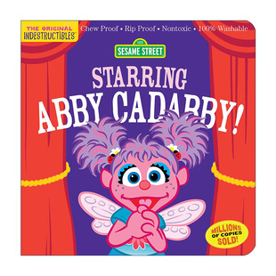 英文原版 Sesame Street Starring Abby Cadabby 咬咬书芝麻街系列 艾比·卡达比主演 英文版 进口英语原版书籍