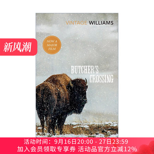 屠夫十字镇 英文原版小说 Butcher's Crossing 屠夫渡口 进口原版英语经典文学书籍 约翰威廉斯 Vintage Classics 正版可搭斯通纳