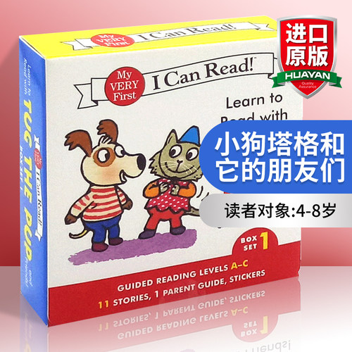 跟塔戈和他的朋友们学12册 第1辑 英文原版绘本 Learn to Read with Tug the Pup and Friends 英文版儿童英语启蒙认知分级读物