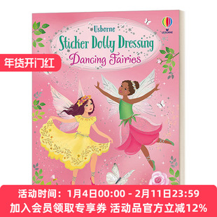 英文原版 Sticker Dolly Dressing Dancing Fairies 多莉穿衣服跳舞的仙女 英文版 进口英语原版书籍