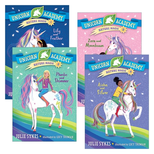 英文原版 Unicorn Academy Nature Magic 独角兽学院自然魔法系列4册 儿童章节桥梁故事书 Lucy Truman 英文版 进口英语原版书籍