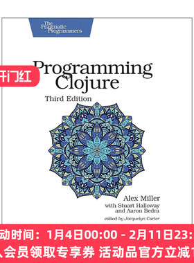 英文原版 Programming Clojure Clojure程序设计 第三版 Java 计算机编程 Stuart Halloway哈罗威 英文版 进口英语原版书籍