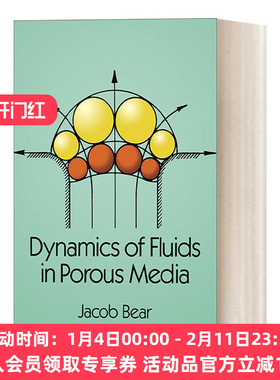 多孔介质中的流体动力学 英文原版 Dynamics of Fluids in Porous Media 研究地动的经典书籍 英文版 进口英语原版书籍
