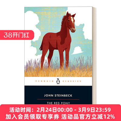 英文原版 The Red Pony 小红马 诺贝尔文学奖得主约翰·斯坦贝克John Steinbeck 企鹅经典 英文版 进口英语原版书籍