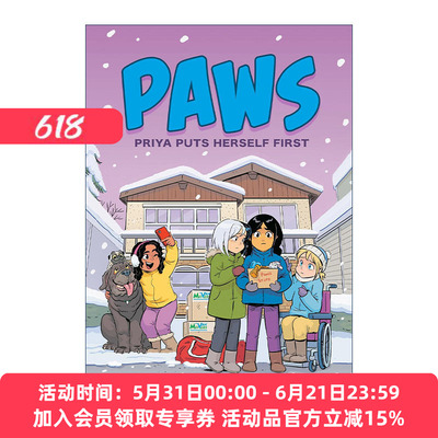 爪子系列  英文原版 PAWS Priya Puts Herself First 普丽娅把自己放在第一位 儿童精装漫画 英文版 进口英语原版书籍