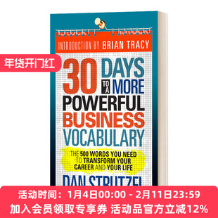 英文原版 30 Days to a More Powerful Business Vocabulary 30天，掌握更强大的商业词汇 500个单词来改变您的职业和生活 英文版