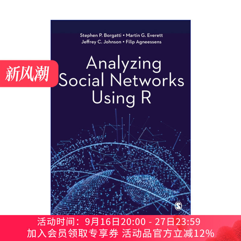 用R语言分析社交网络 英文原版 Analyzing Social Networks Using R Stephen P Borgatti 英文版 进口英语原版书籍