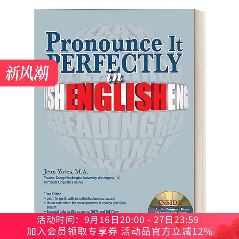 完美美语语音教程 英文原版 Pronounce it Perfectly in English with Online Audio 英文版 进口英语原版书籍
