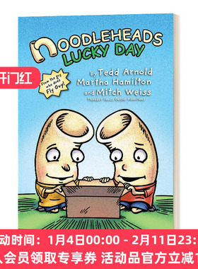 英文原版 Noodleheads Lucky Day 5 傻瓜面条头小子5 幸运的一天 全彩漫画 儿童故事图画书 通粉的幸运日 英文版 进口英语原版书籍