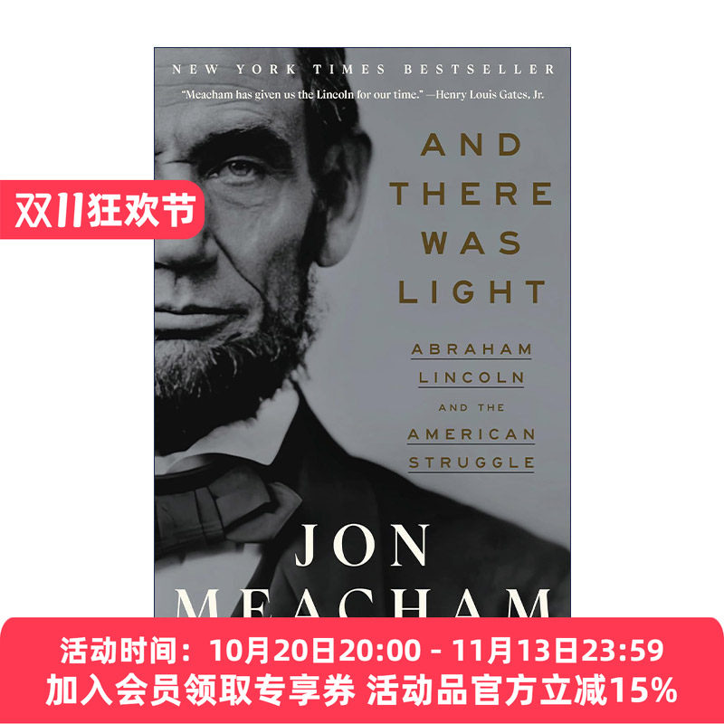 英文原版 And There Was Light 还有光 亚伯拉罕 林肯和美国的斗争 传记 普利策奖得主Jon Meacham 英文版 进口英语原版书籍