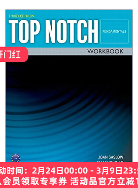 英文原版 Top Notch (3E) Fundamentals Workbook 英文版 进口英语原版书籍