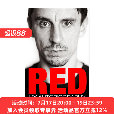 英文原版 Red: My Autobiography 足球评论员加里·内维尔自传 前英格兰球星 英文版 进口英语原版书籍