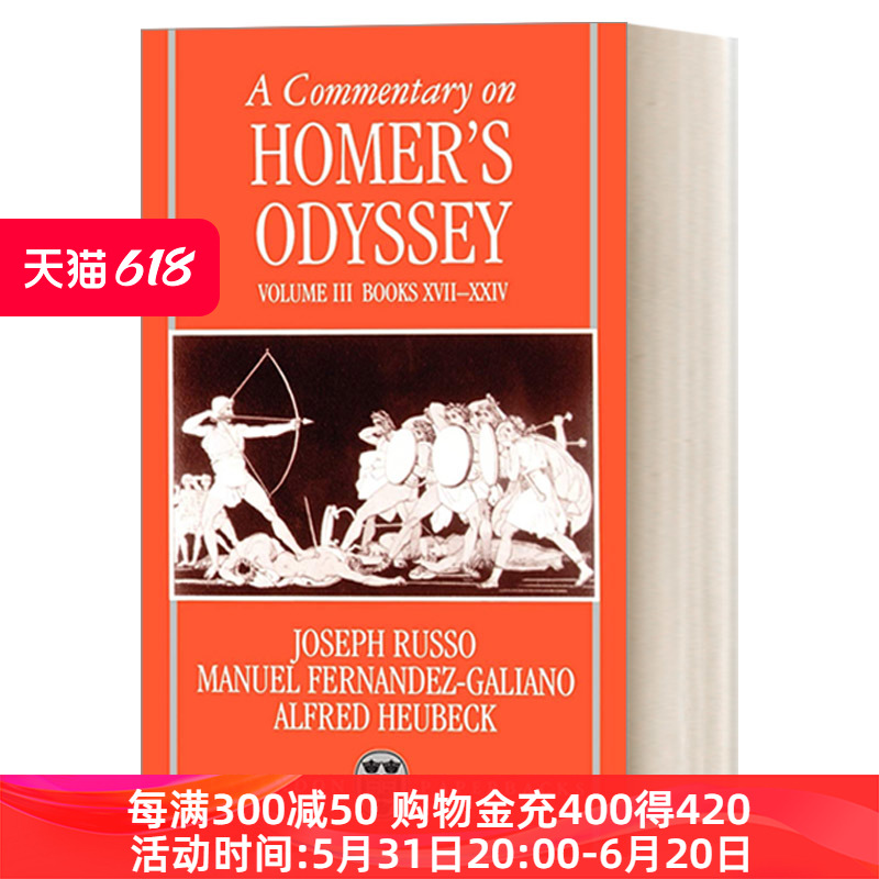 英文原版 A Commentary on Homer's Odyssey Volume III Books XVII-XXIV 论荷马的《奥德赛》第3卷 英文版 进口英语原版书籍 书籍/杂志/报纸 文学小说类原版书 原图主图