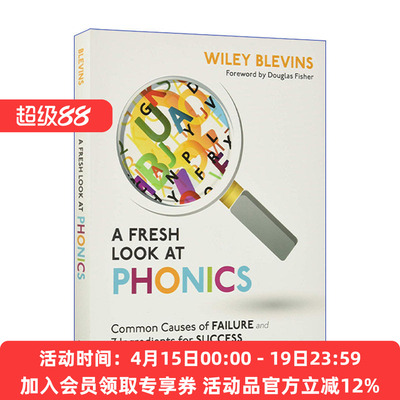 重新审视自然拼读教学  英文原版 A Fresh Look at Phonics Grades K-2 K-2年级阶段 自然拼读早教专家Wiley Blevins 进口书籍