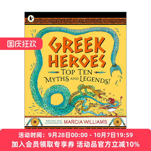 英文原版 Greek Heroes Top Ten Myths and Legends 希腊神话英雄 英文版 进口英语原版书籍